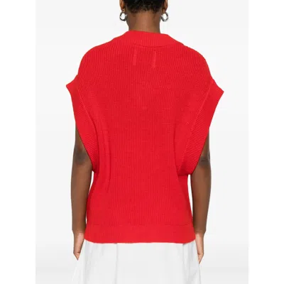 Bellerose Fabric Sweaters In Red
