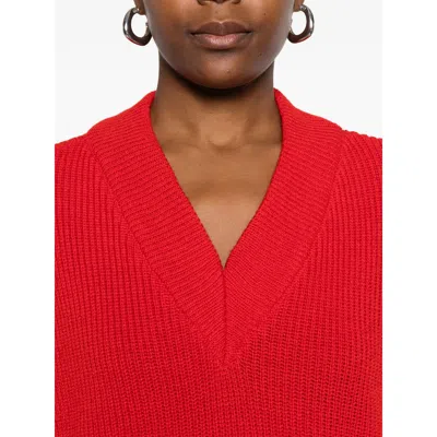 Bellerose Fabric Sweaters In Red
