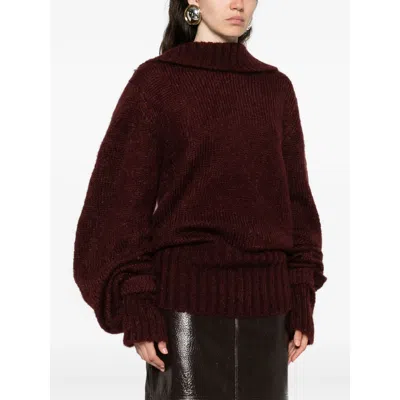 Dries Van Noten Tie Detail Sweater In Brown