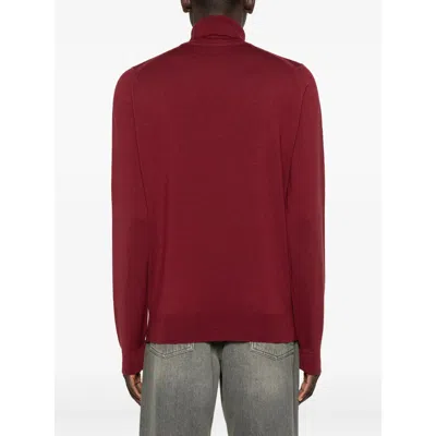 John Smedley Connell Roll-neck Sweater In Red
