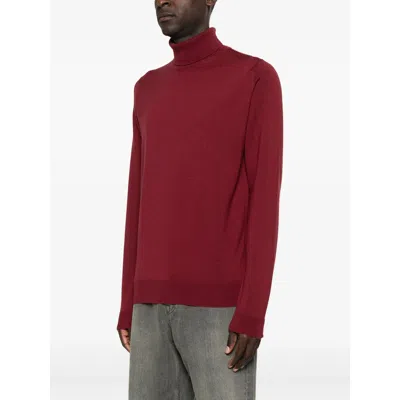 John Smedley Connell Roll-neck Sweater In Red