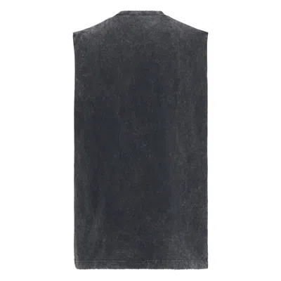 Dsquared2 Graphic Print Sleeveless Crew Neck T-shirt In Black