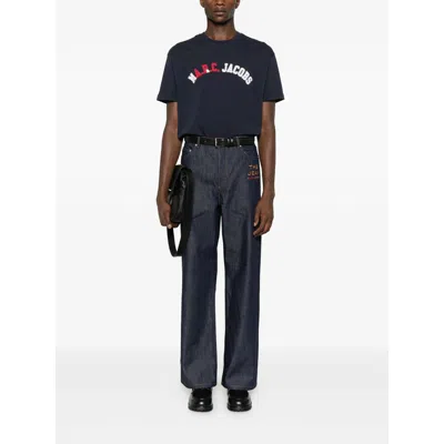 A.p.c. X Marc Jacobs Fabric T Shirts In Blue