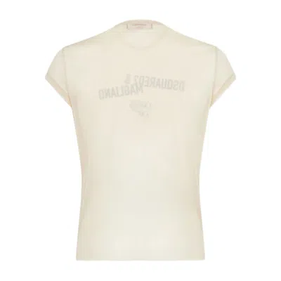 Dsquared2 X Magliano Sheer T-shirt In White