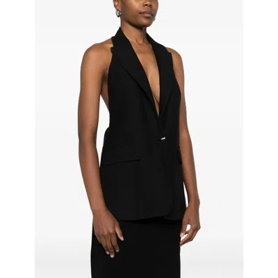 Stella Maxwell For Marella Fabric Tops In Black