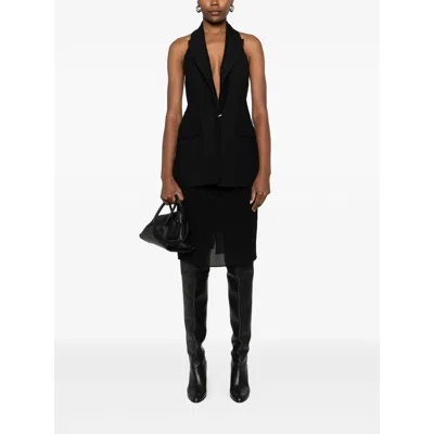 Stella Maxwell For Marella Fabric Tops In Black