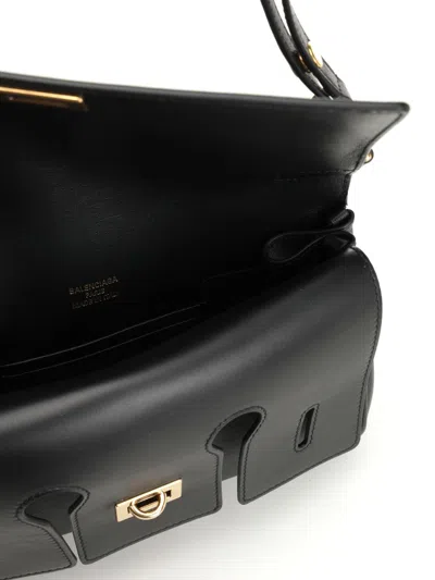 Balenciaga Flap Bel Air Shoulder Bags Black