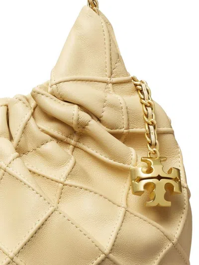 Tory Burch Mini Fleming Hobo Leather Shoulder Bag