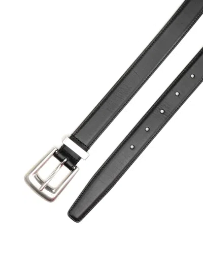 Saint Laurent Folk Belts Black In Black