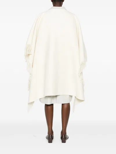 Totême Toteme Fringed Wool-blend Poncho