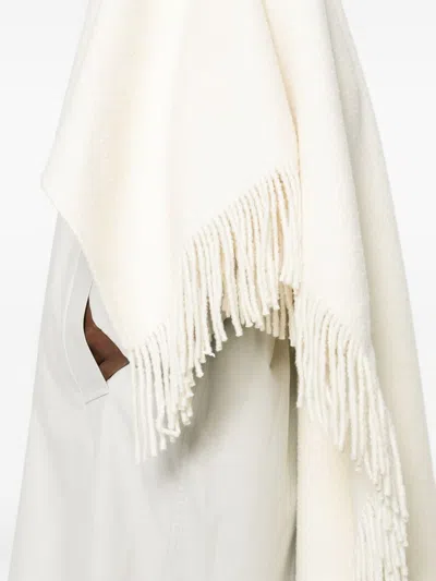 Totême Toteme Fringed Wool-blend Poncho