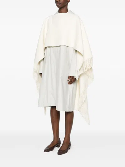 Totême Toteme Fringed Wool-blend Poncho