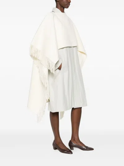 Totême Toteme Fringed Wool-blend Poncho