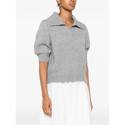 Lisa Yang Gray Sweaters In Gray