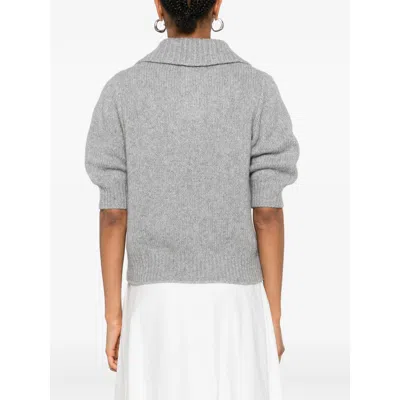 Lisa Yang Gray Sweaters In Gray
