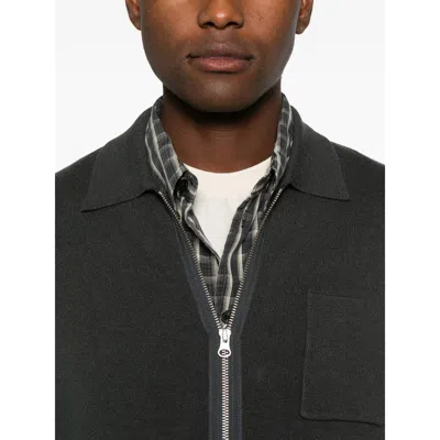 Samsoe & Samsoe Zip-up Cardigan In Black