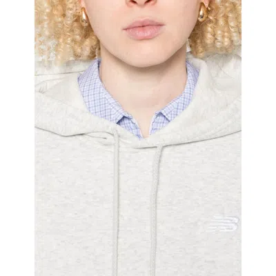 New Balance Gray Sweatshirts In White