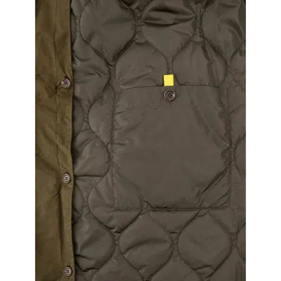 Aspesi Buttoned Cotton Coat In Green