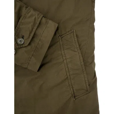 Aspesi Buttoned Cotton Coat In Green