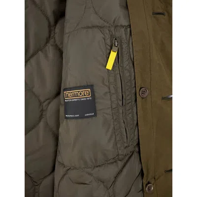 Aspesi Buttoned Cotton Coat In Green