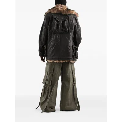 Dolce & Gabbana Green Cargo Pants With Elasticated Double Waist In Cotton Blend Woman In Green