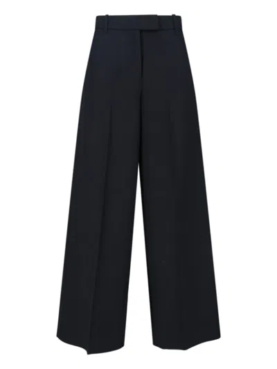 Calvin Klein Tailored Black Trousers With Structured Waistband In Black