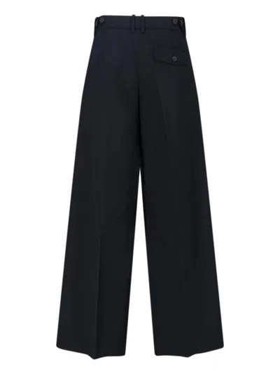 Calvin Klein Tailored Black Trousers With Structured Waistband In Black