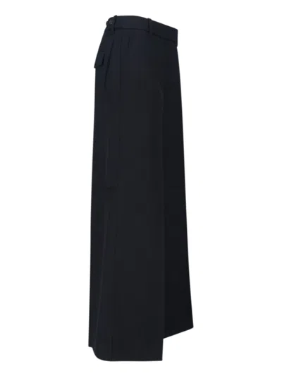 Calvin Klein Tailored Black Trousers With Structured Waistband In Black