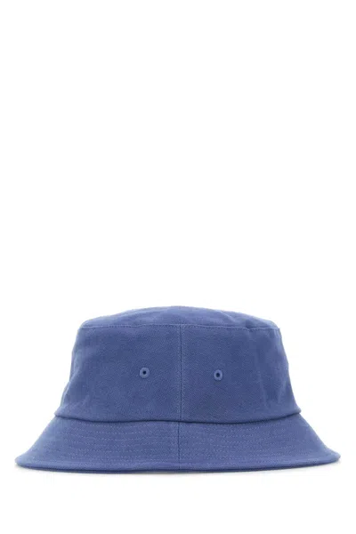 Tekla Organic Cotton Bucket Hat In Blue