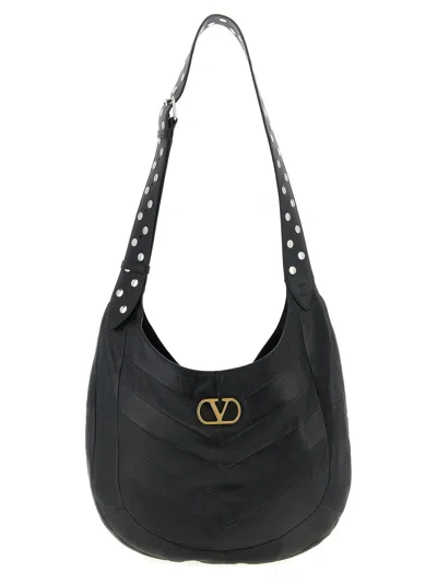 Valentino Hoboho Small Shoulder Bag With Studded Strap