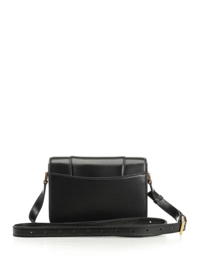 Balenciaga Hourglass Small Flap Bag Handbags Black In Black