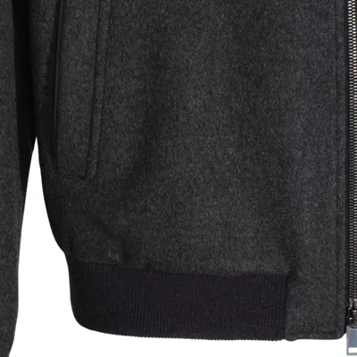 Zegna Modern High Collar Jacket Featuring Pockets In Black