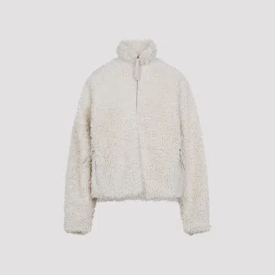 Jil Sander Zip Up 173 Gd Ivory Cotton Jacket In White