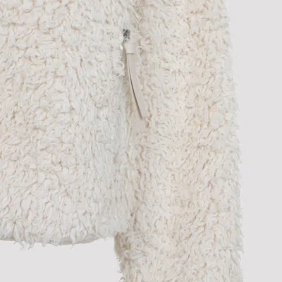 Jil Sander Zip Up 173 Gd Ivory Cotton Jacket In White