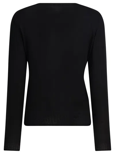 Ines De La Fressange Ribbed Sweater In Black