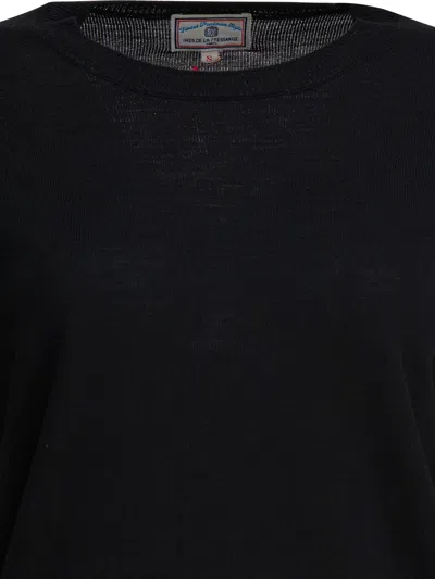 Ines De La Fressange Ribbed Sweater In Black