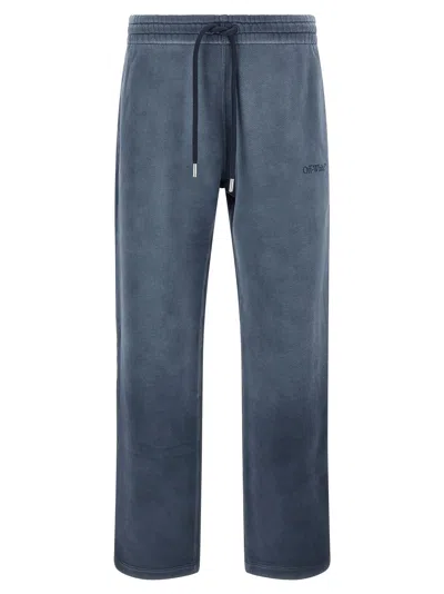 Off-white Diagonal Skate Style Trousers In Blue