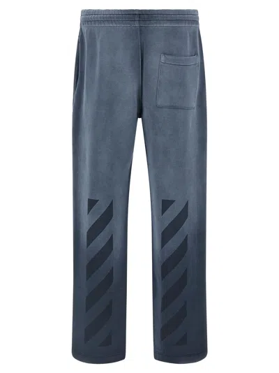 Off-white Diagonal Skate Style Trousers In Blue