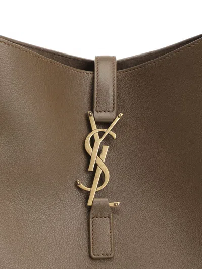 Saint Laurent Le 5 À 7 Shoulder Bags Brown
