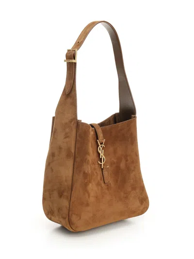 Saint Laurent Le 5 À 7 Shoulder Bags Brown