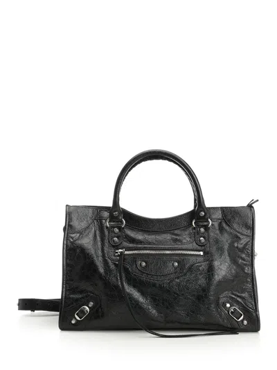 Balenciaga Medium Le City Tote Bag In Black