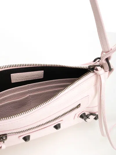Balenciaga Le City Shoulder Bags Rose In White