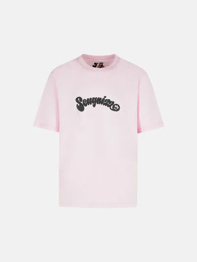 Barrow Pink Cotton T-shirt In Pink