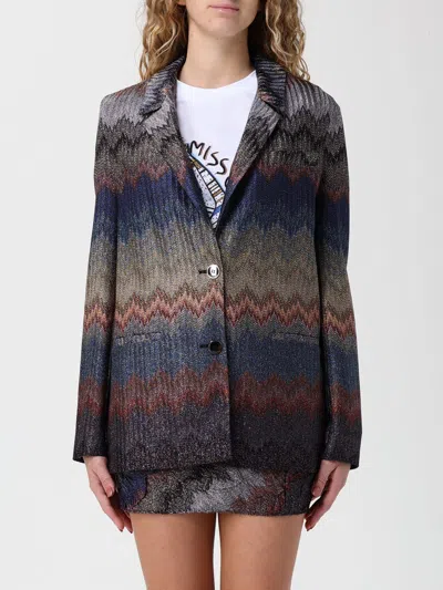 Missoni Einreiher-blazer Mit Schlangenmuster Und Lamé-fäden In Multi