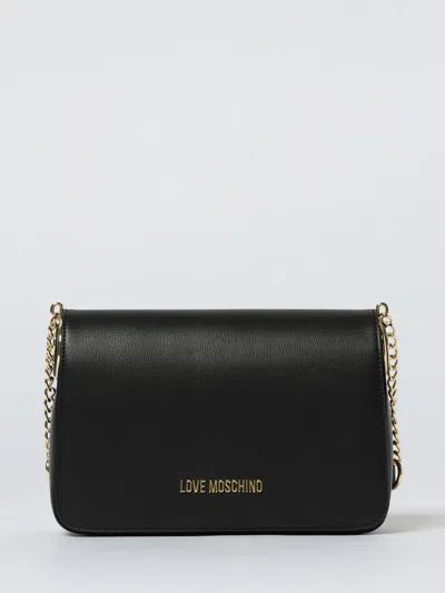 Love Moschino Shoulder Bag With Logo In Black
