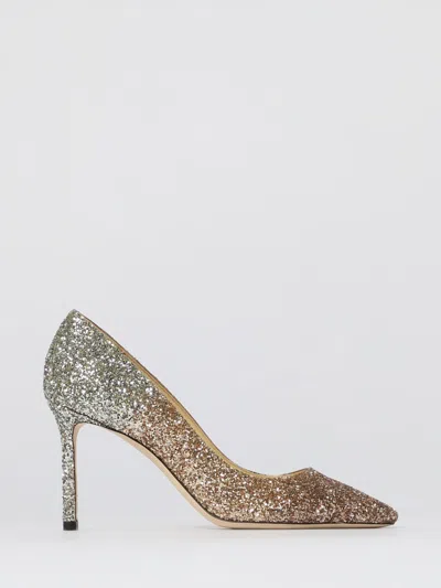 Jimmy Choo Glitter Degrade Pumps In Silver