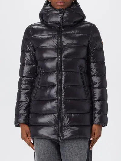 Save The Duck Coat  Woman Color Black In Black