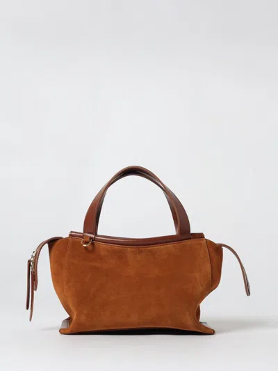 Wandler Small Debossed-logo Tote Bag In Brown