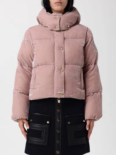 Elisabetta Franchi Tailored Jacket With Structured Shoulders In Orange