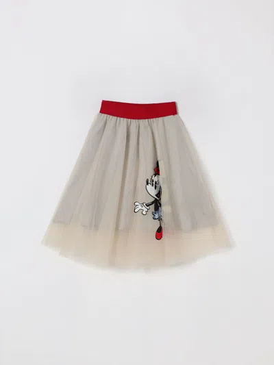 Monnalisa Skirt  Kids Color Beige In Gray